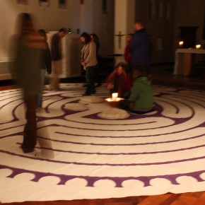 Walking the labyrinth - pictures