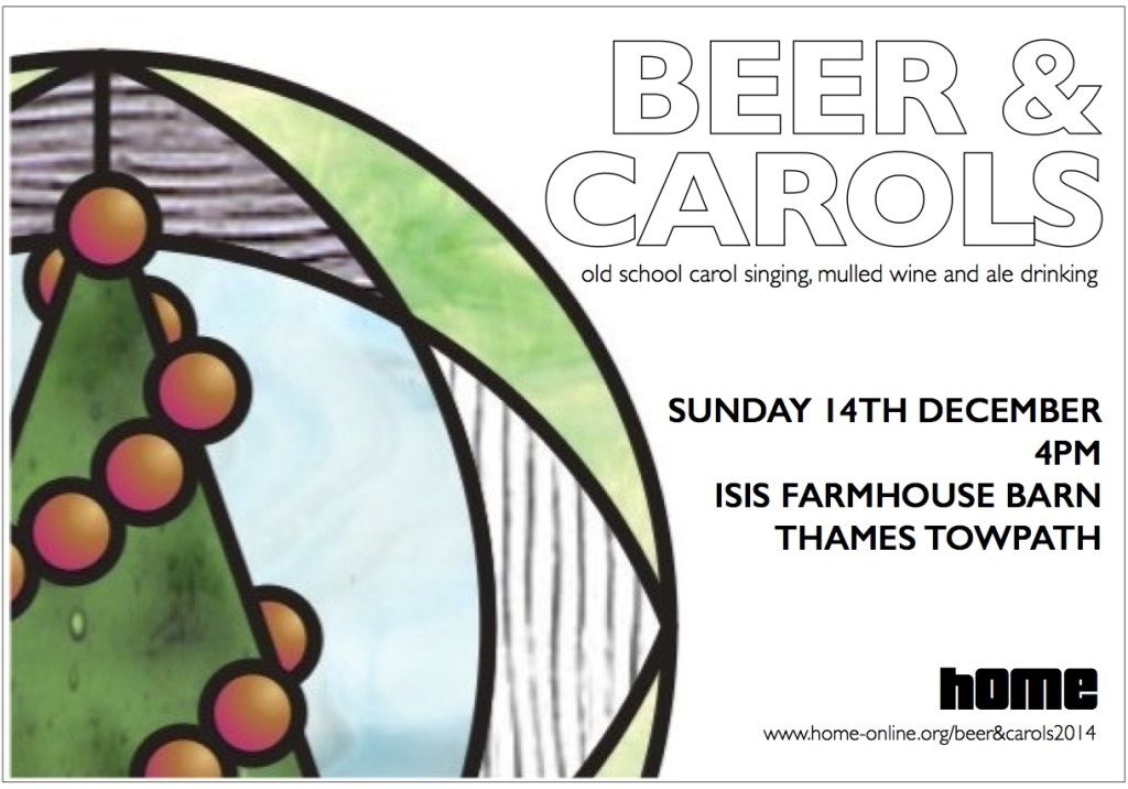 beer & carols 2014 poster
